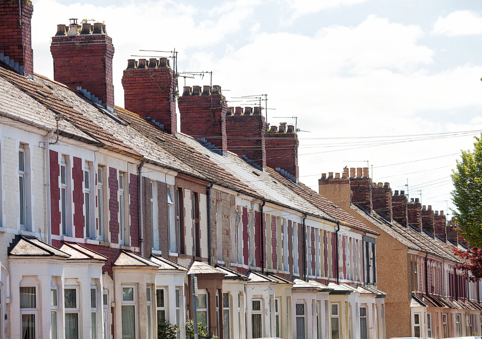 Terraced houses in cardiff
